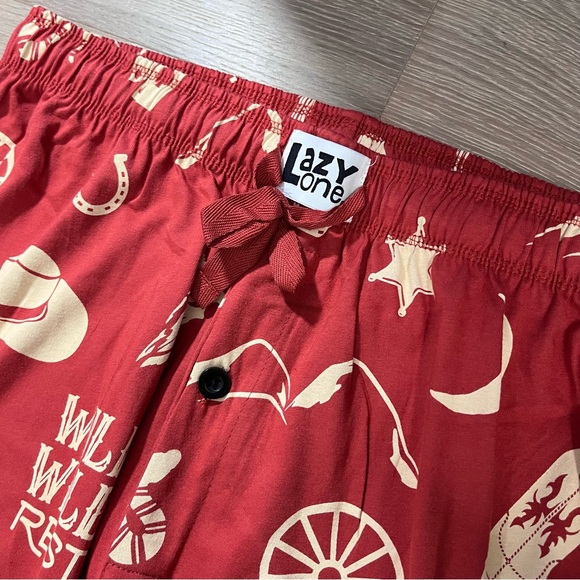 Lazy One Wild Wild Rest Men's Orange PJ Pants Lounge Sleep Pajama Bottoms L - Picture 5 of 10